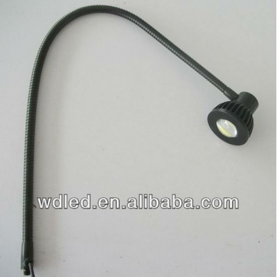 5W COB LED spot work machine light with flexible hose